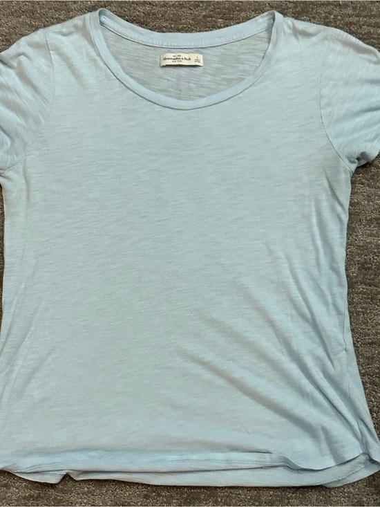Abercrombie & Fitch Tops - Abercrombie & Fitch Pale Blue Short Sleeve Crewneck Tee